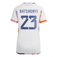 Belgia Michy Batshuayi #23 Fotballklær Bortedrakt Dame VM 2022 Kortermet